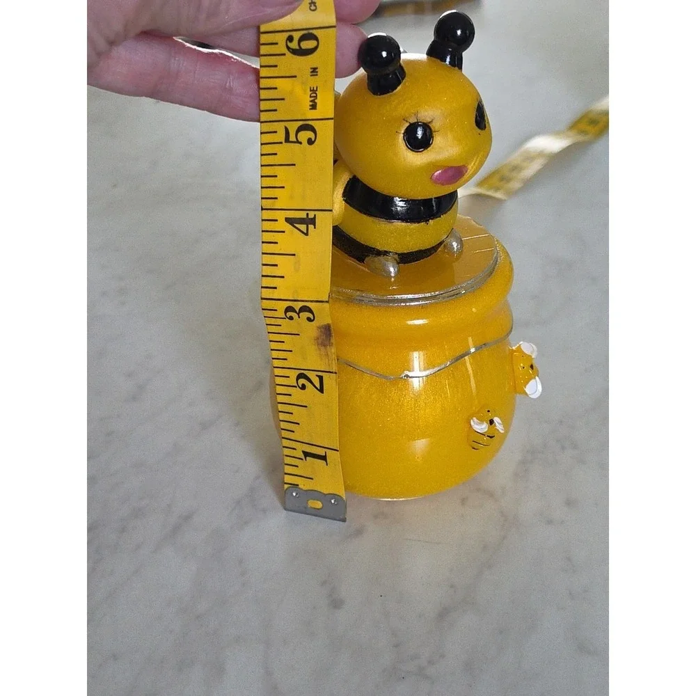 Handmade Resin Bee Honey Pot Jar